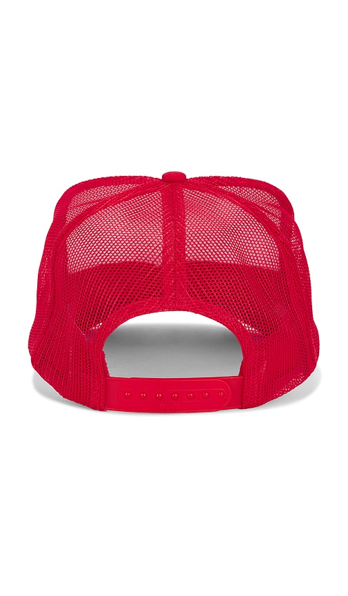 Friday Feelin Sleigh All Day Trucker Hat In Red
