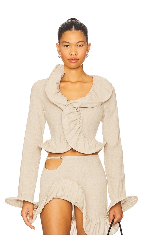 Tg Botanical Ruth Blouse In Brown