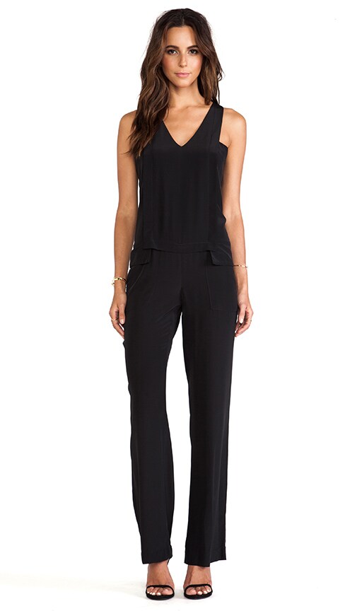 V Neck Layered Jumpsuit