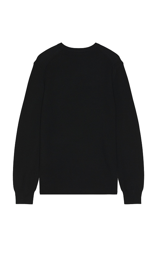 Shop Theory Honey Comb Crewneck Sweater In Black