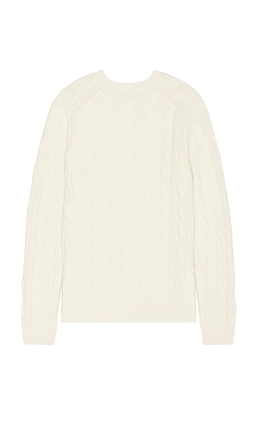 Shop Theory Cable Knit Sweater In 윈터 화이트