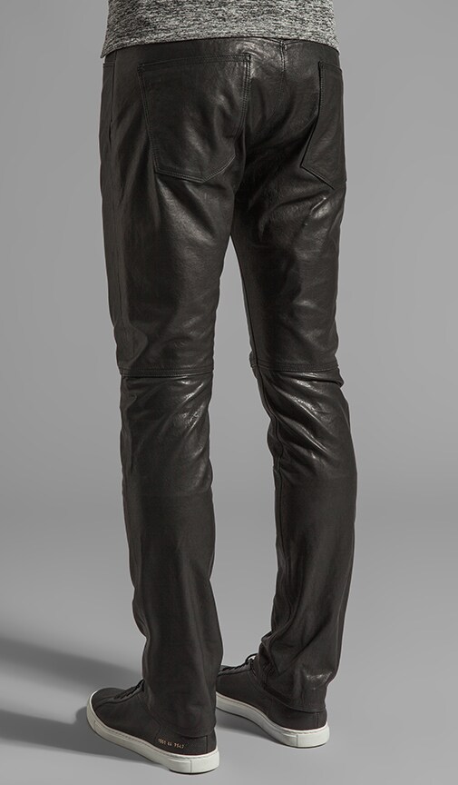 theory black leather pants