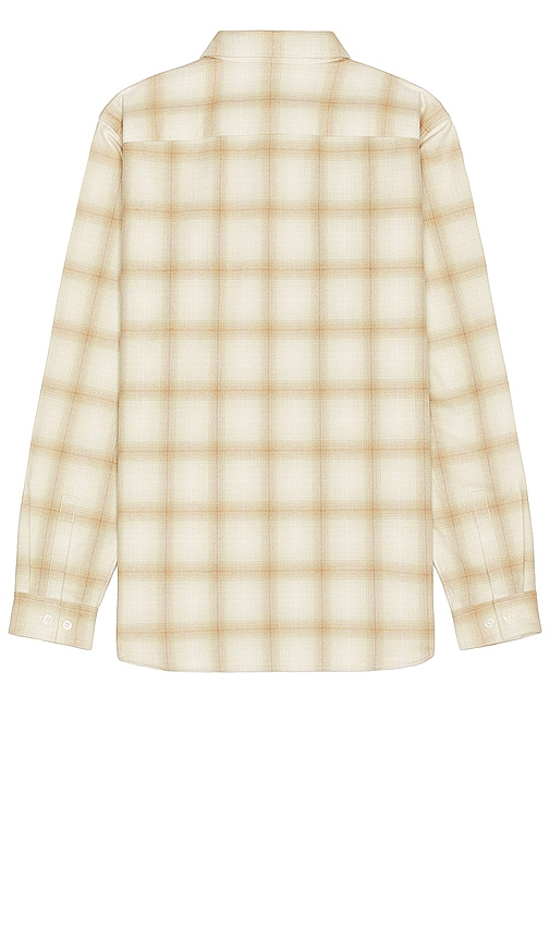 Shop Theory Irving Flannel In Beige