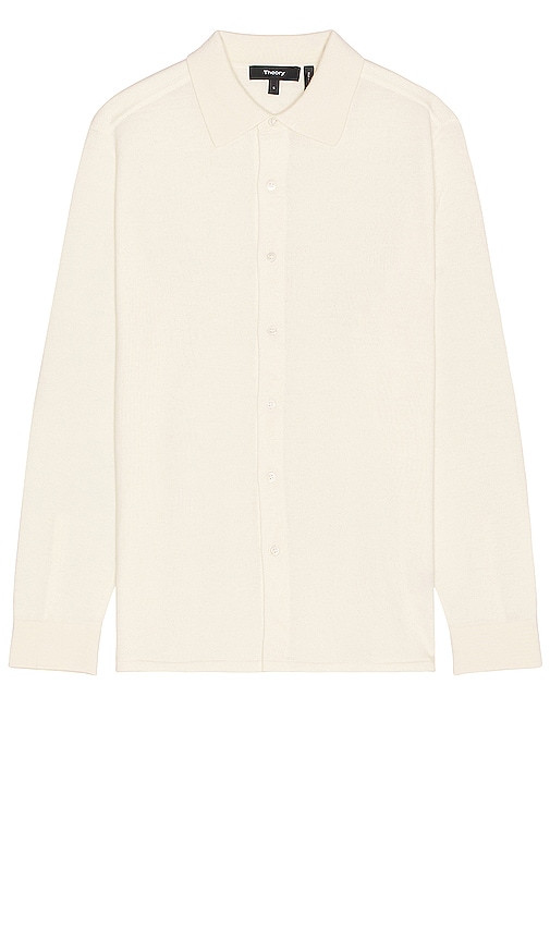 Theory Lorean Shirt In Ivory