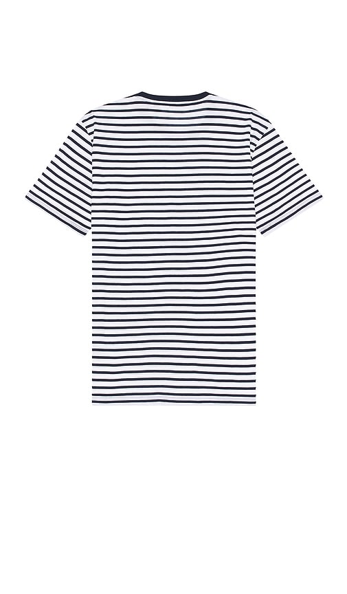 Shop Theory Dorian Stripe Tee In 波罗的海蓝、白色