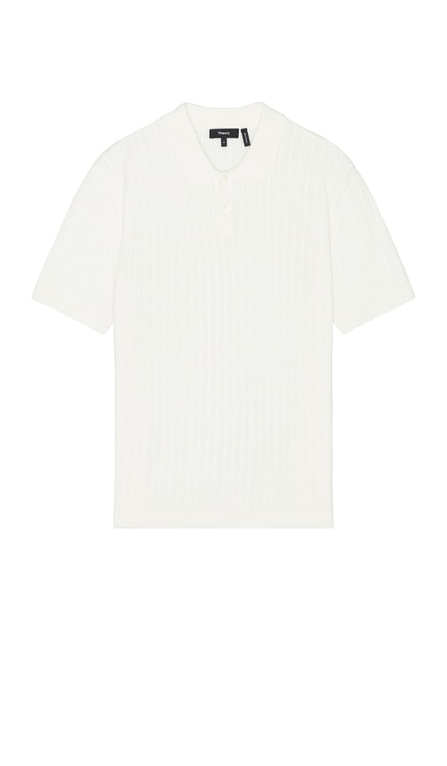 Shop Theory Short Sleeve Polo In È±¡ç‰™ç™½