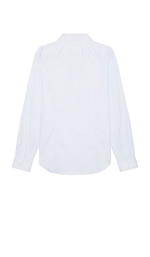Theory Sylvain Cotton Long-sleeve Shirt In Baby Blue