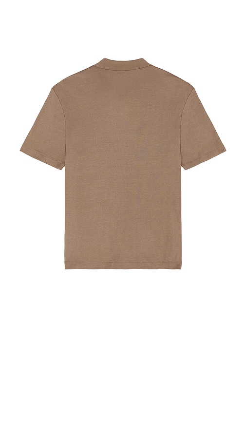 Kayser Short Sleeve Polo in Brown. - size XXL/2X (also in L, S)