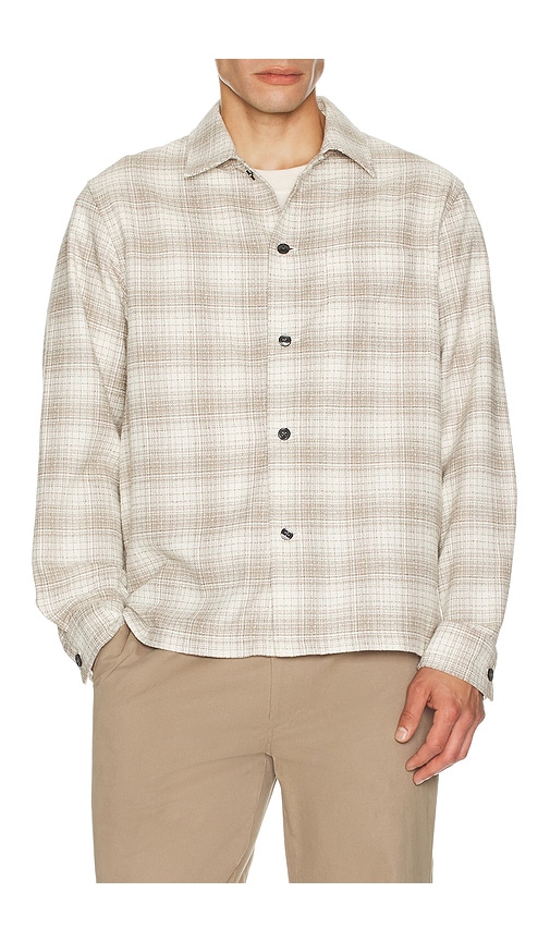  Theory Hemd Light Textured In Brown. Größe M. Also In Xl/1x. 