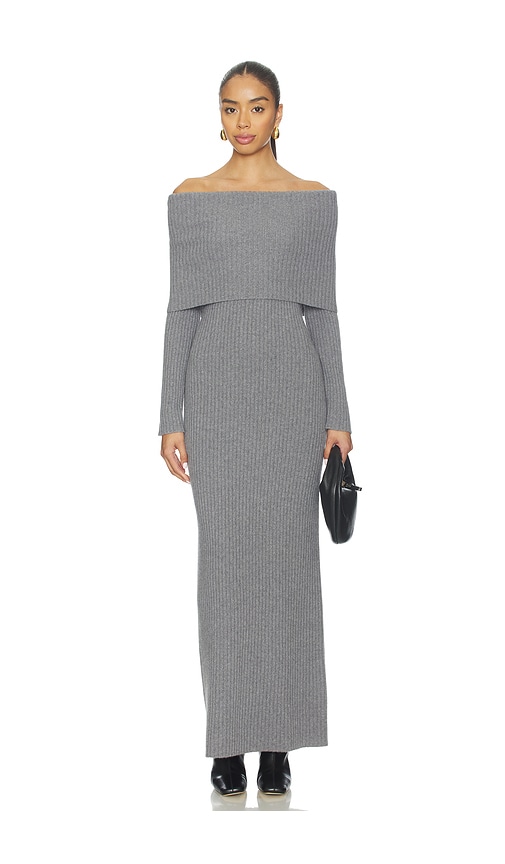 strapless open back dress Wholesale Women's Elegant Off The Shoulder Ribbed Long Sleeve Dress main image 0