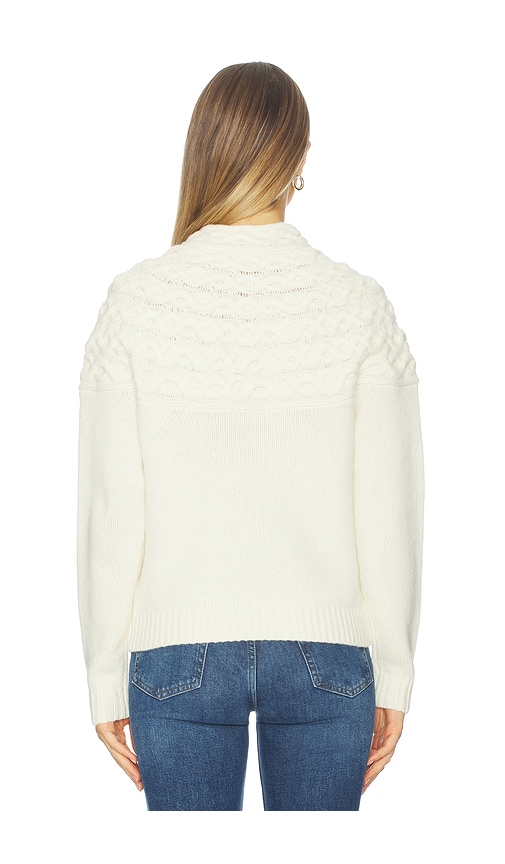 Theory Cable Yoke Pullover In Ivory. Size S. Also In Xs, M. 