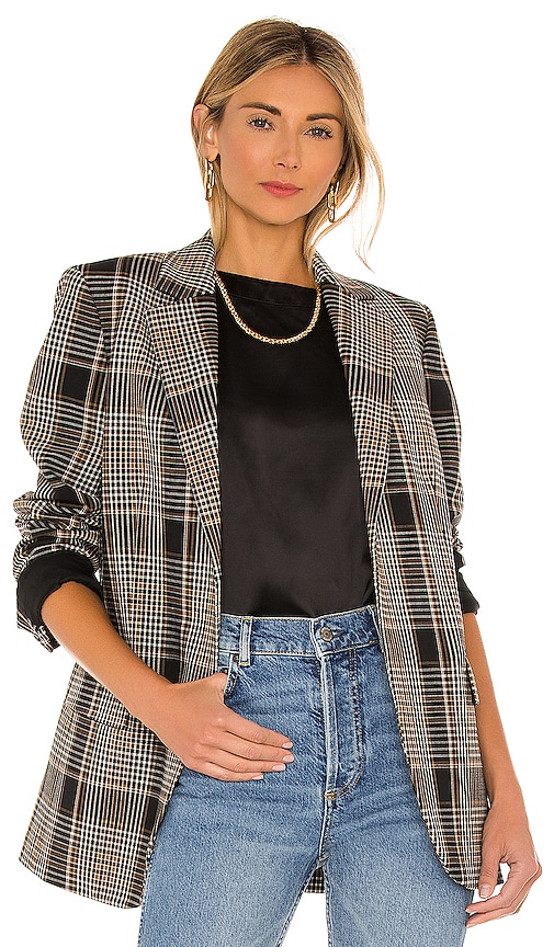 Theory Belted Blazer in Black Multi