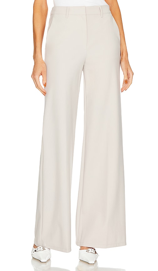 Theory Terena High Waist Pant in Putty | REVOLVE