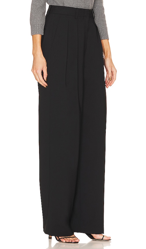 Shop Theory Double Pleat Pant In Black
