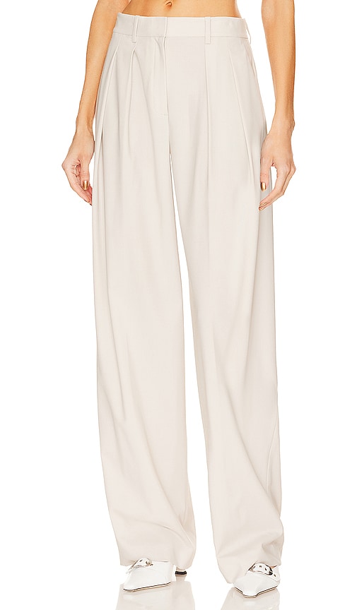 Pleated Peg Leg Trousers - Sand – Rosylee