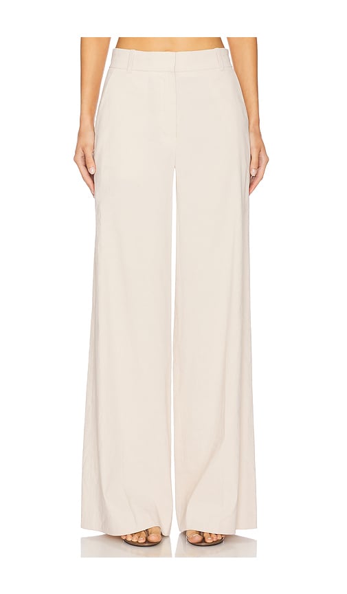 High Waisted Trouser in Beige. - size 0 (also in 00, 2, 4, 6, 8) - Theory - Modalova