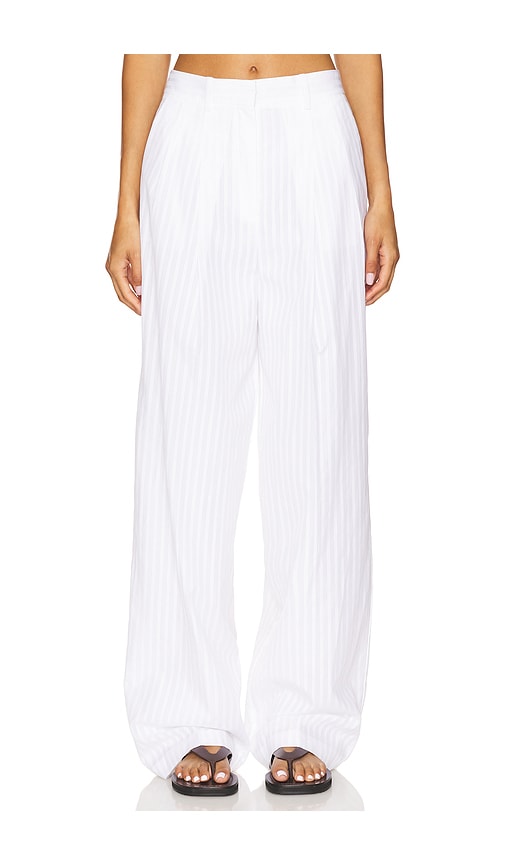 Pleat Pant in White. - size 8 (also in 0, 00, 10, 12, 4, 6)