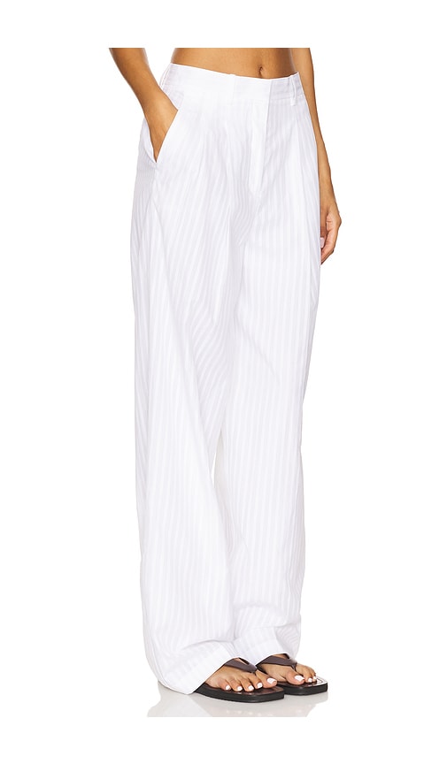 Pleat Pant in White. - size 8 (also in 0, 00, 10, 12, 4, 6)