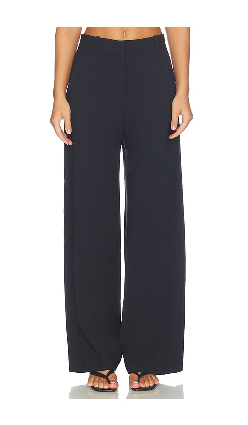 Theory Classic Pleated Trousers in Navy. - size 0 (also in 2, 4, 6, 8)