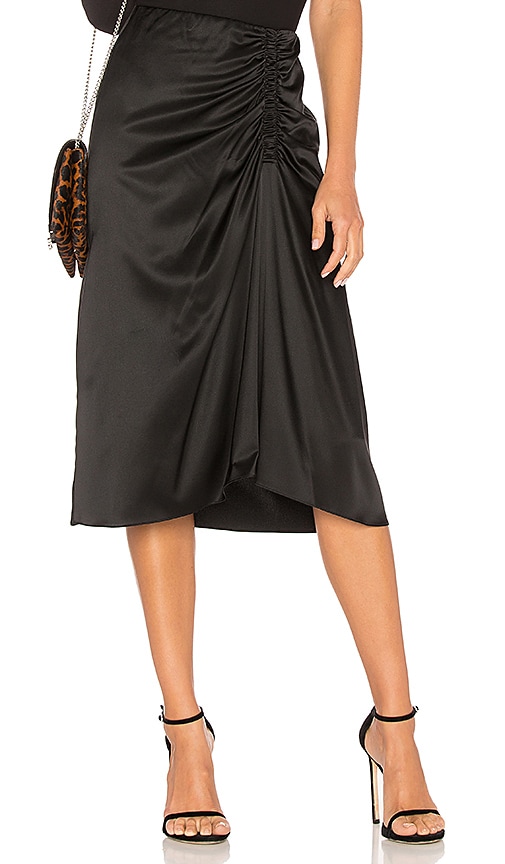 Theory Ruched Skirt in Black