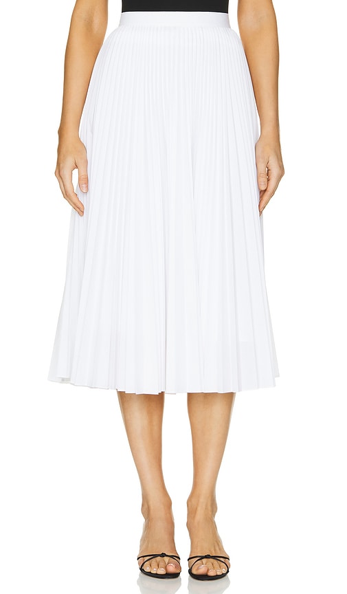 Shop Theory Sunburst Midi Skirt In White