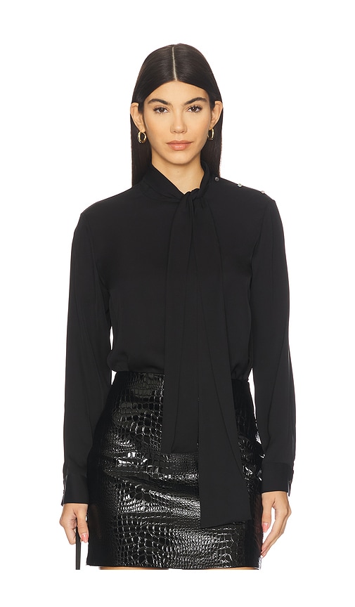 Side Tie Neck Blouse in . - size L (also in M, S, XS) - Theory - Modalova