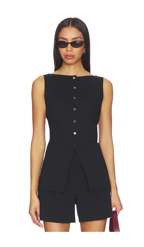 Theory Boatneck Cutaway Top