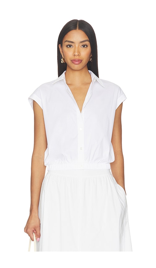 Theory Cropped Elastic Shirt