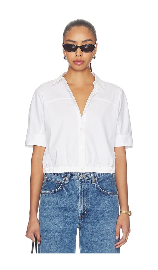 Theory CHEMISE MANCHES COURTES LASTIQUES en White Taille S Also en XS M L XL 364 €