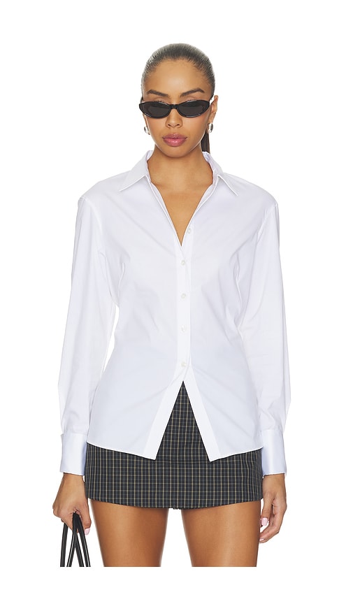 Theory Cutaway Shirt in White. - size S (also in L, M)