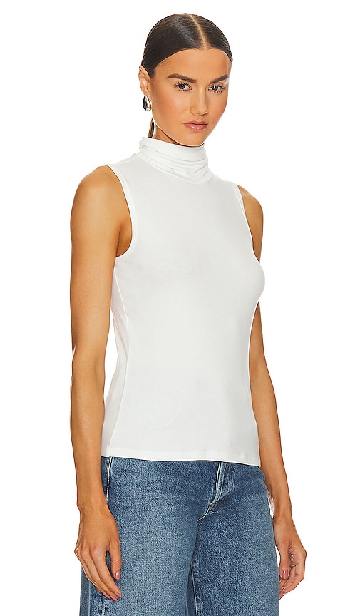 Shop Theory Wendel Ribbed Viscos Top In White