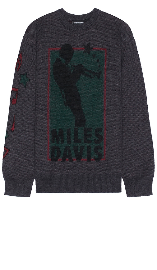 Shop The Hundreds X Concord Records Miles Davis Mohair Sweater In 黑色