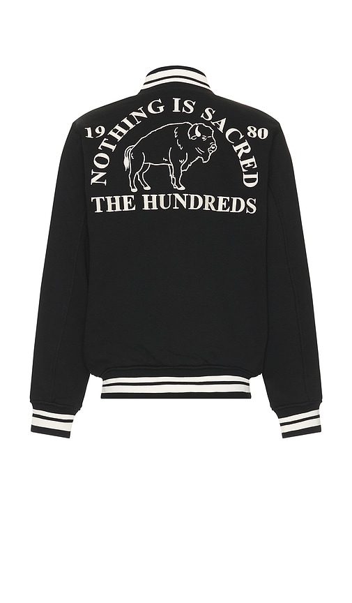 Shop The Hundreds Team Fleece Jacket In 블랙