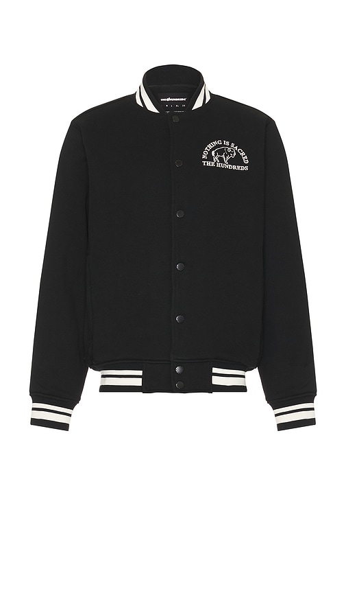 Shop The Hundreds Team Fleece Jacket In 블랙