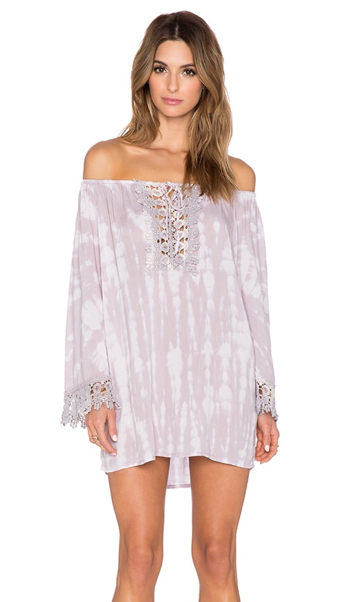 Tiare Hawaii Flow Mini Dress in Cream & Skin Sabia | REVOLVE