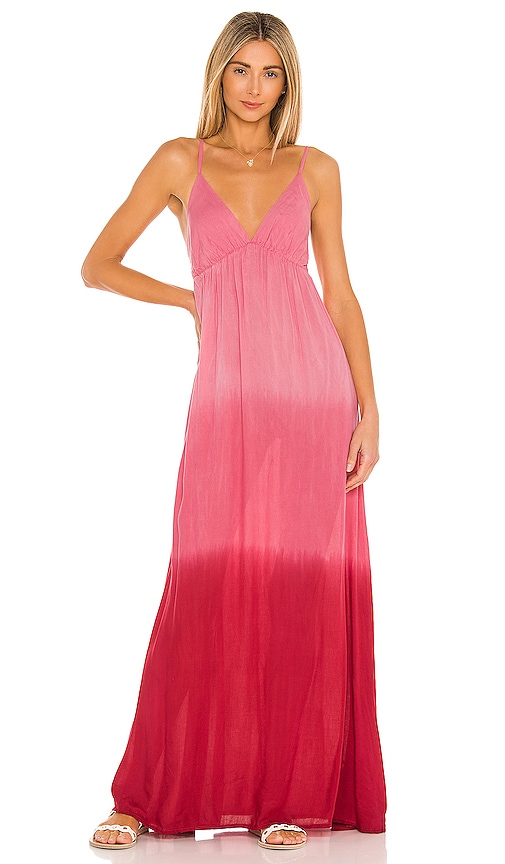 Tiare Hawaii Gracie Maxi Dress in Pink & Ruby Gradasi | REVOLVE