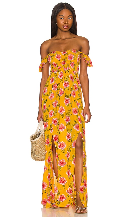 Tiare Hawaii Hollie Maxi Dress In Yellow