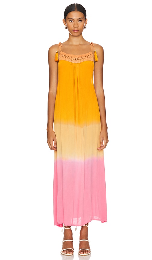 Shop Tiare Hawaii Canggu Maxi Dress In Light Rust Pink Ombre