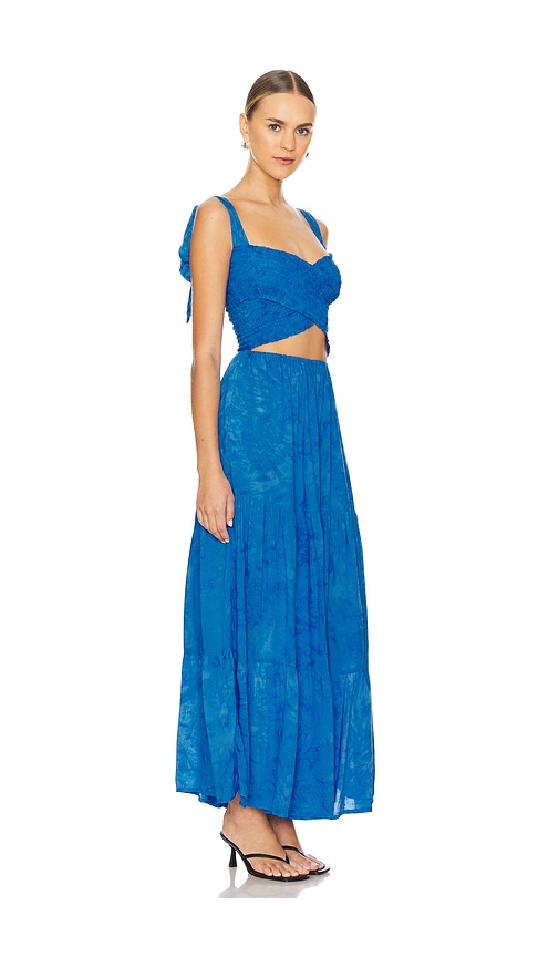 Shop Tiare Hawaii Waverly Maxi Dress In Blue