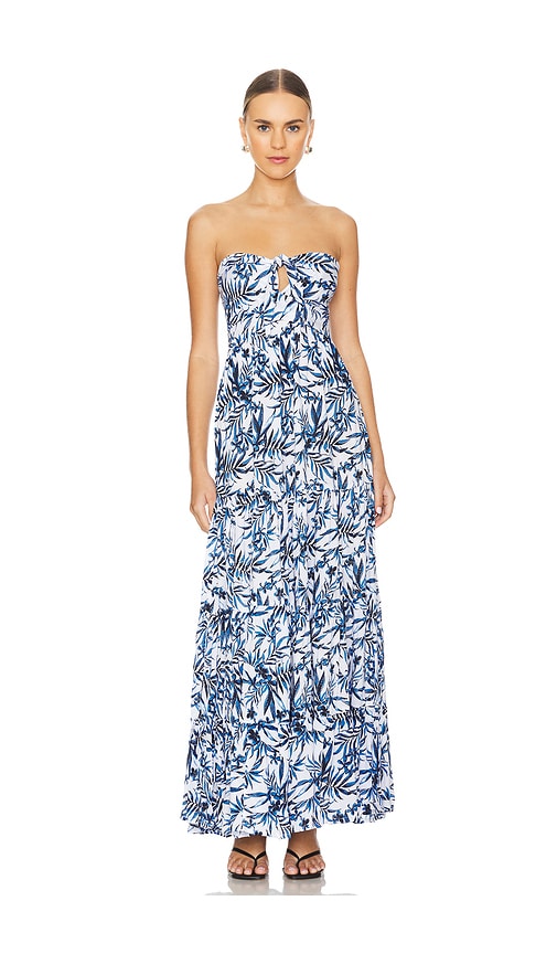 Tiare Hawaii Gardenia Maxi Dress in Huahine Royal Blue