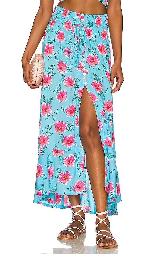 Tiare Hawaii Dakota Skirt In Blue