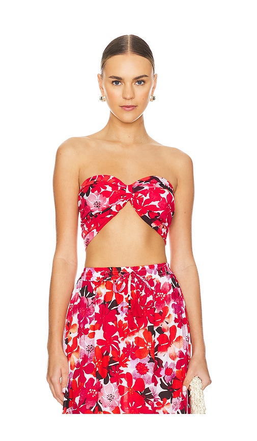 Shop Tiare Hawaii Capri Top In Red