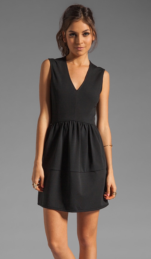 Ponte V-Neck Dress