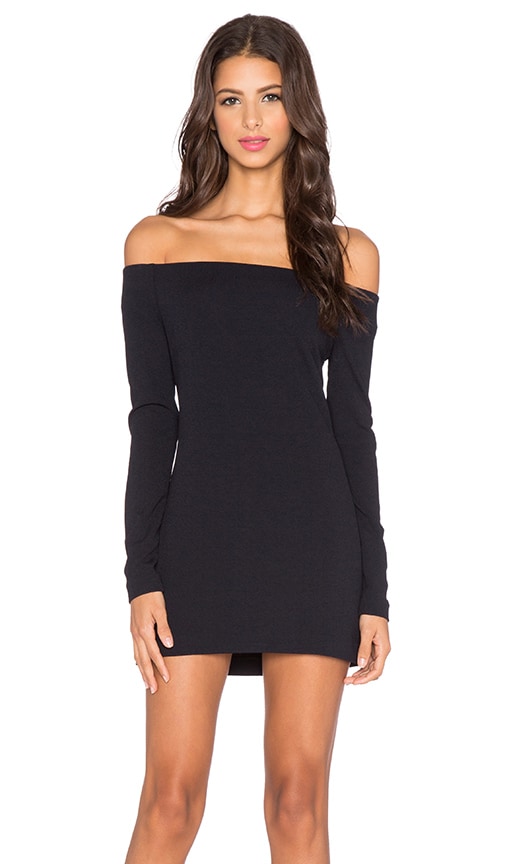 tibi off the shoulder dress