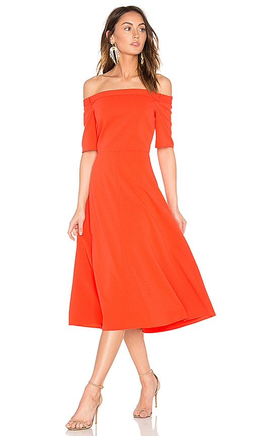 tibi red dress