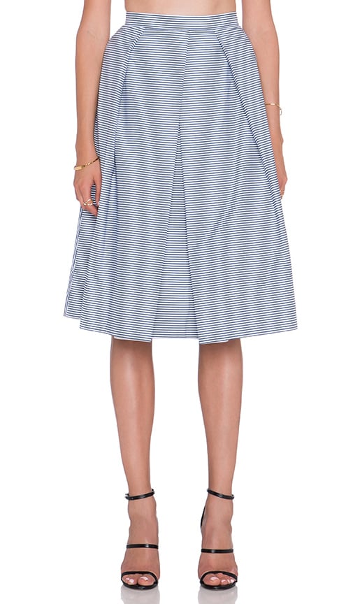Stripe Shirting Skirt