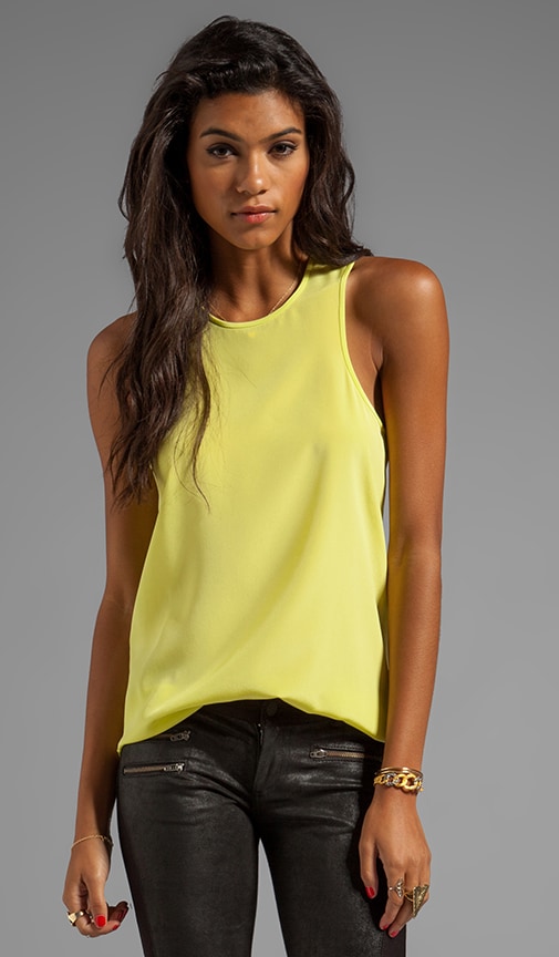 Solid Silk Cut Away Tank
