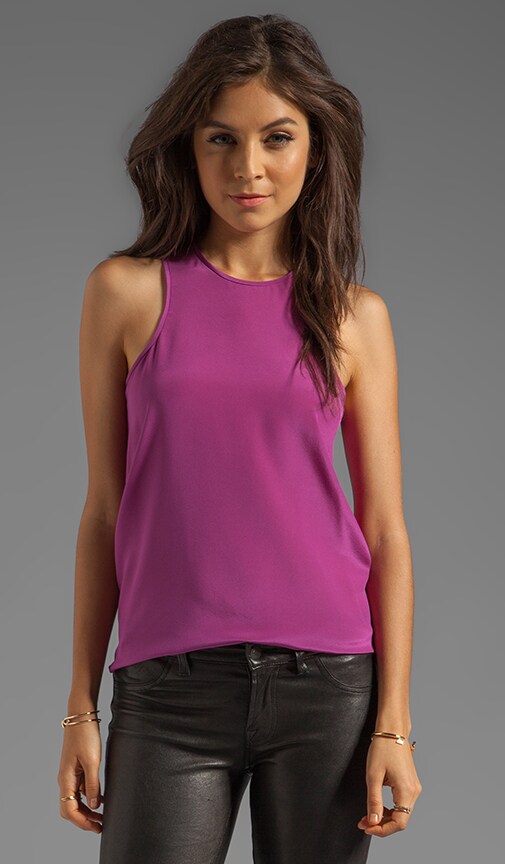 Solid Silk Cut Away Tank