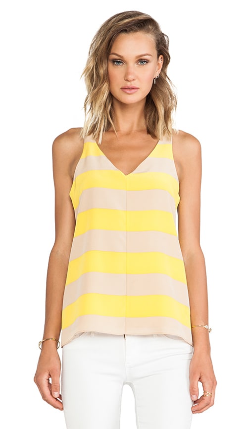 Striped Silk Tank