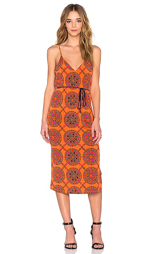tie front dress midi Brown Tie-Front Midi Dress - All Dresses